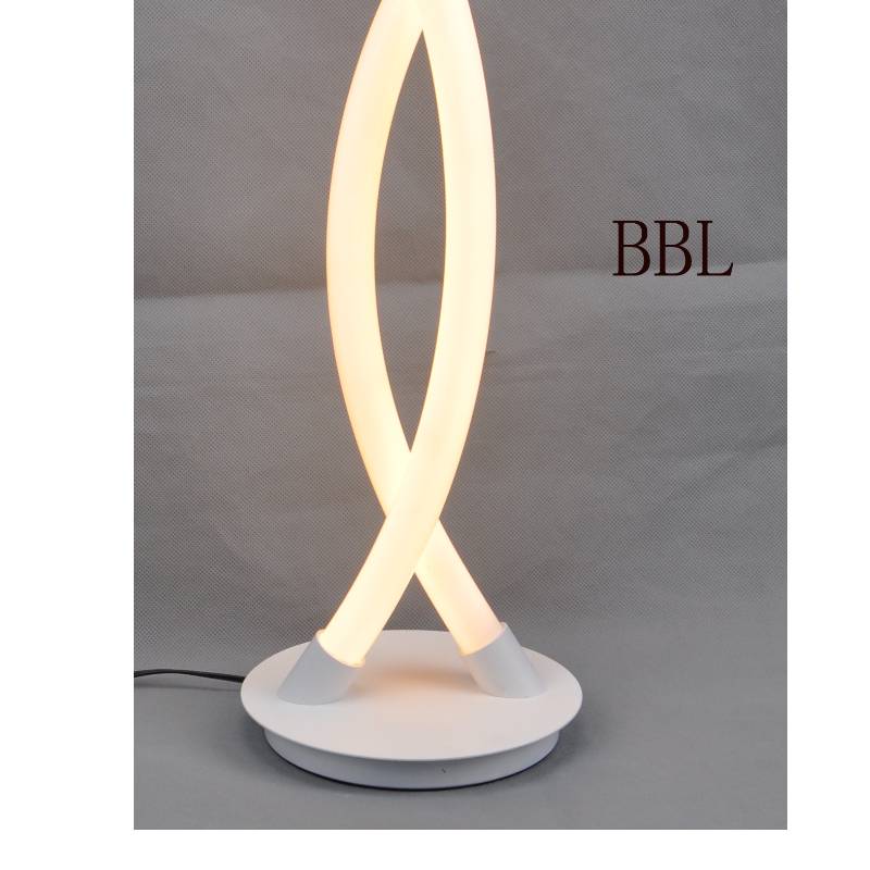Xアクリルチューブと影なしのLEDテーブルランプ